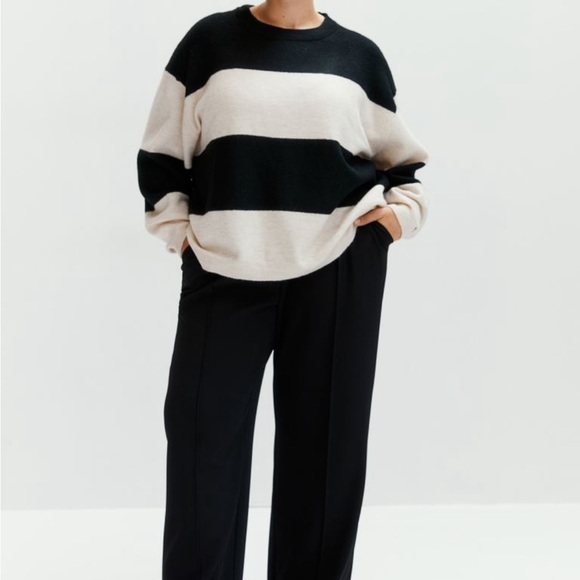 H&M Knit Sweater in Light beige/black striped Size S - Picture 5 of 5